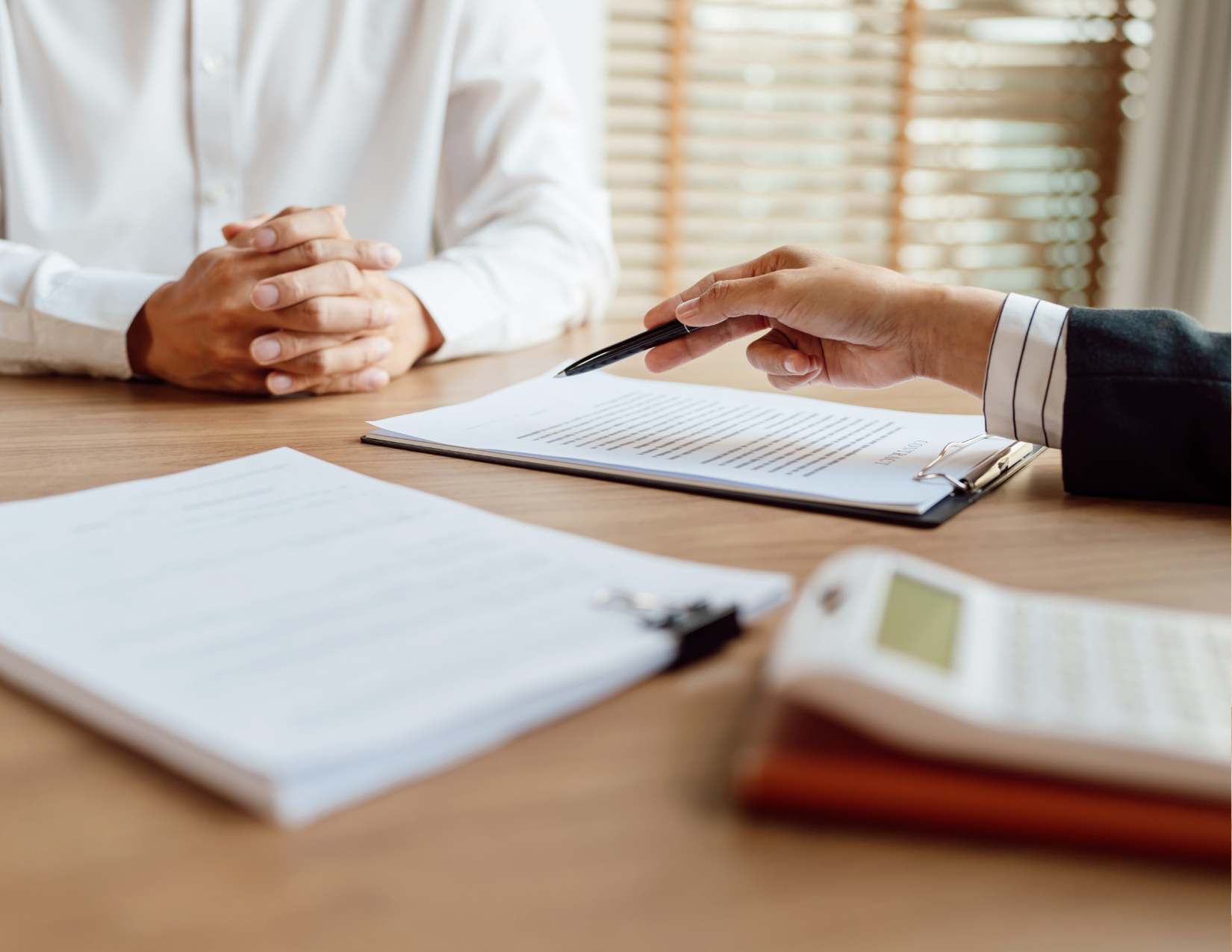 Professional reviewing DMV case documents